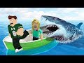 FLEE FROM THE ANGRY SHARK! (Roblox)