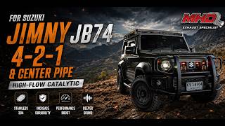 Suzuki Jimny JB74 : HEADER 4-2-1 &amp; CENTER PIPE high-flow catalytic