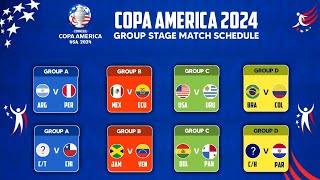 Copa America 2024 Group Stage Match Full Schedule | Copa America 2024
