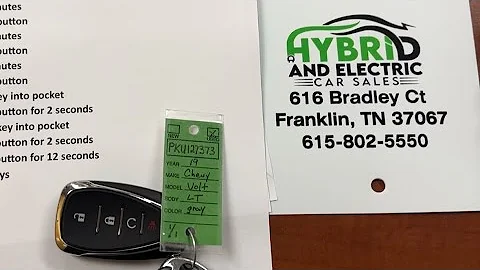 How to program a 2017+ Chevy Volt or Bolt key FOB. Real instructions that actually work! ￼