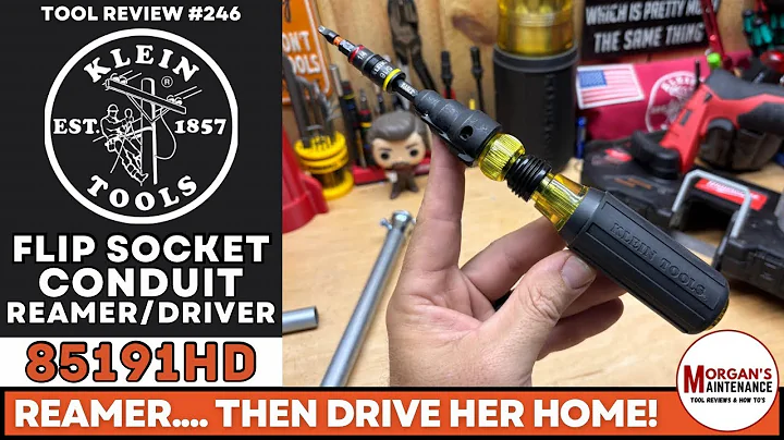 Klein Flip Socket Reamer & Driver - All In One Conduit Tool!