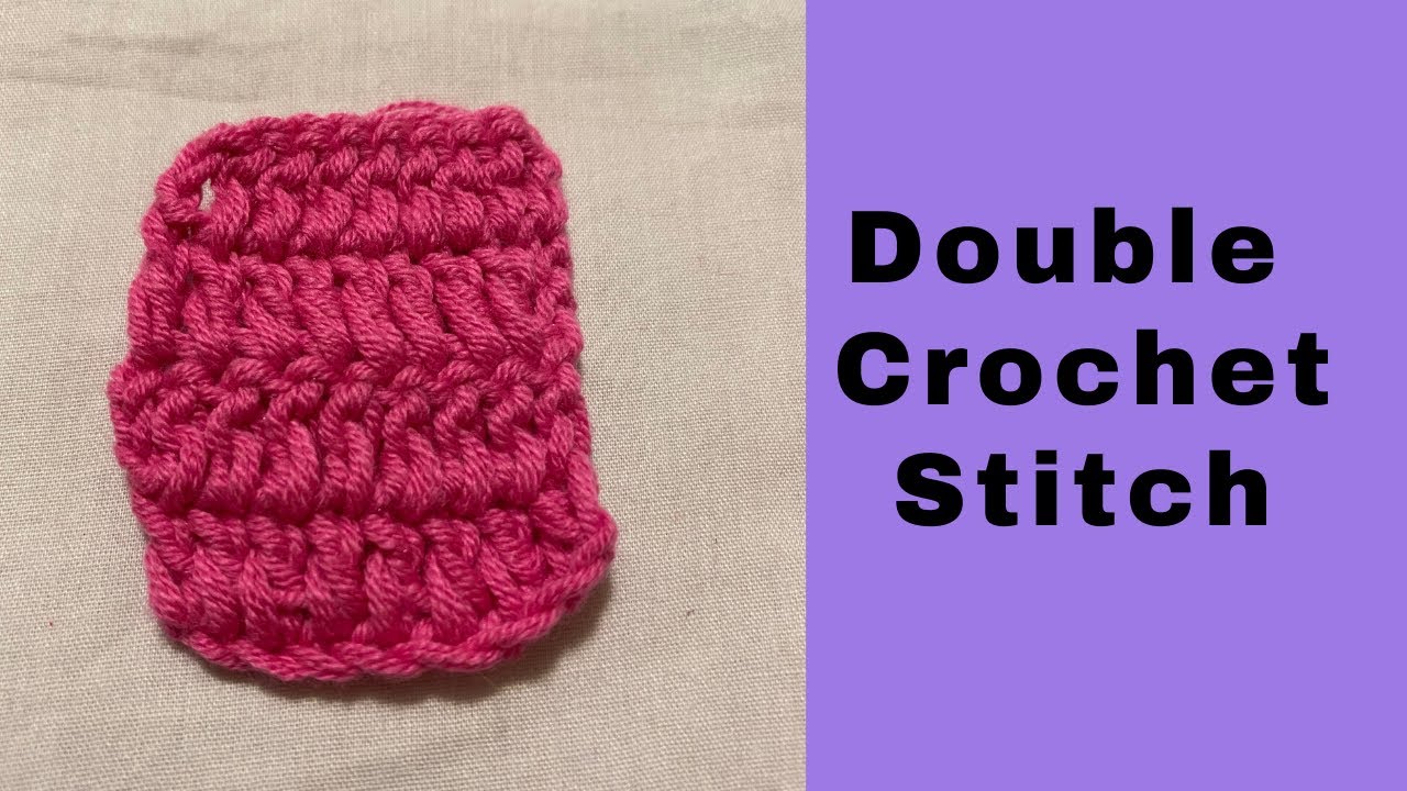 Double crochet stitch/কুশিকাটার লং । - YouTube