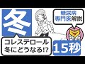 【15秒】コレステロールは冬にどうなる？#Shorts