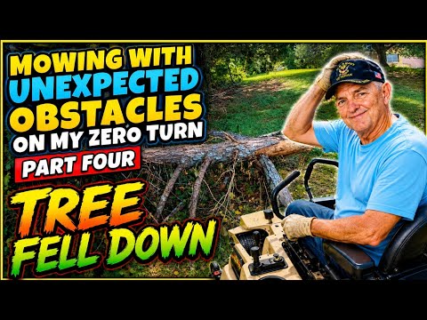Mowing, with unexpected Obstacles, on My Zero Turn, July 2026 Part Four