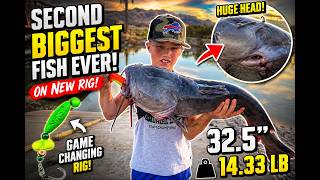 Our NEW Catfish Rig Caught a MONSTER! 😳 | 14.33 LB Channel Catfish