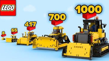 LEGO BULLDOZERS in Different Scales | Comparison