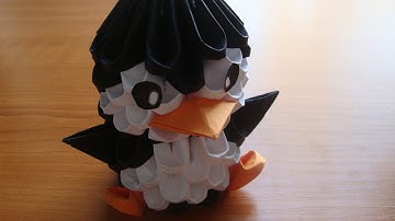 3D origami penguin tutorial