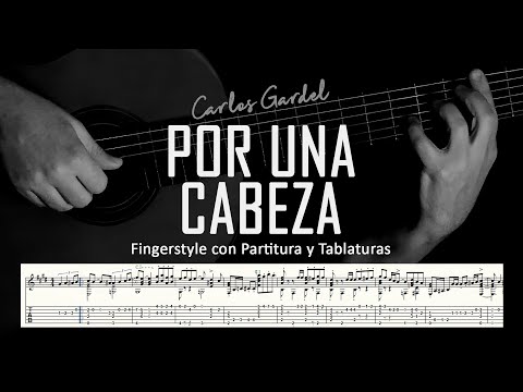 Por una cabeza tango fingerstyle tab