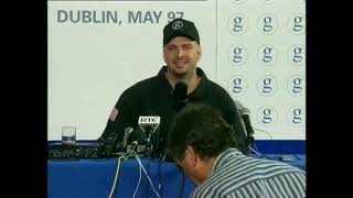 Garth Brooks Croke Park Concert interview, Ireland 1997