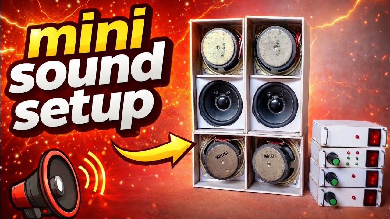 মিনি ডিজে সেটআপ||MINI DJ SETUP||HOW TO MAKING MINI DJ||POWERFUL🔊 - YouTube