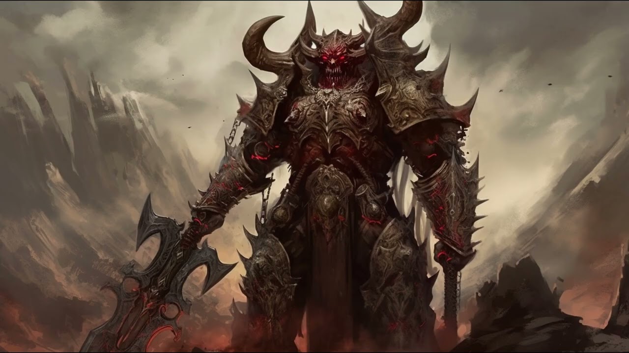 Chaos God Khorne | Midjourney AI Art | Warhammer 40K