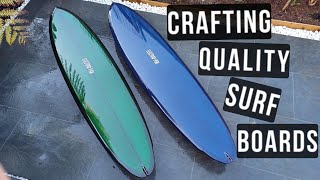 Building Quality Surfboards [Channel Bottom Twin Fins] Start to Finish