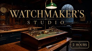Twilight Ambience in a Watchmaker's Studio | Victorian Clockwork Music for Deep Focus | 2 Hours
