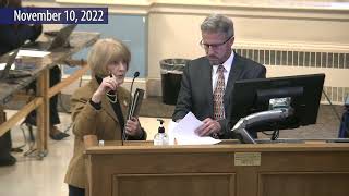 School Board  Work Session : November 10, 2022