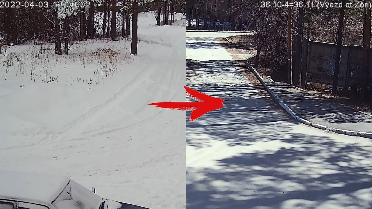 Наступление весны, таяние снега на Урале. Таймлапс - YouTube