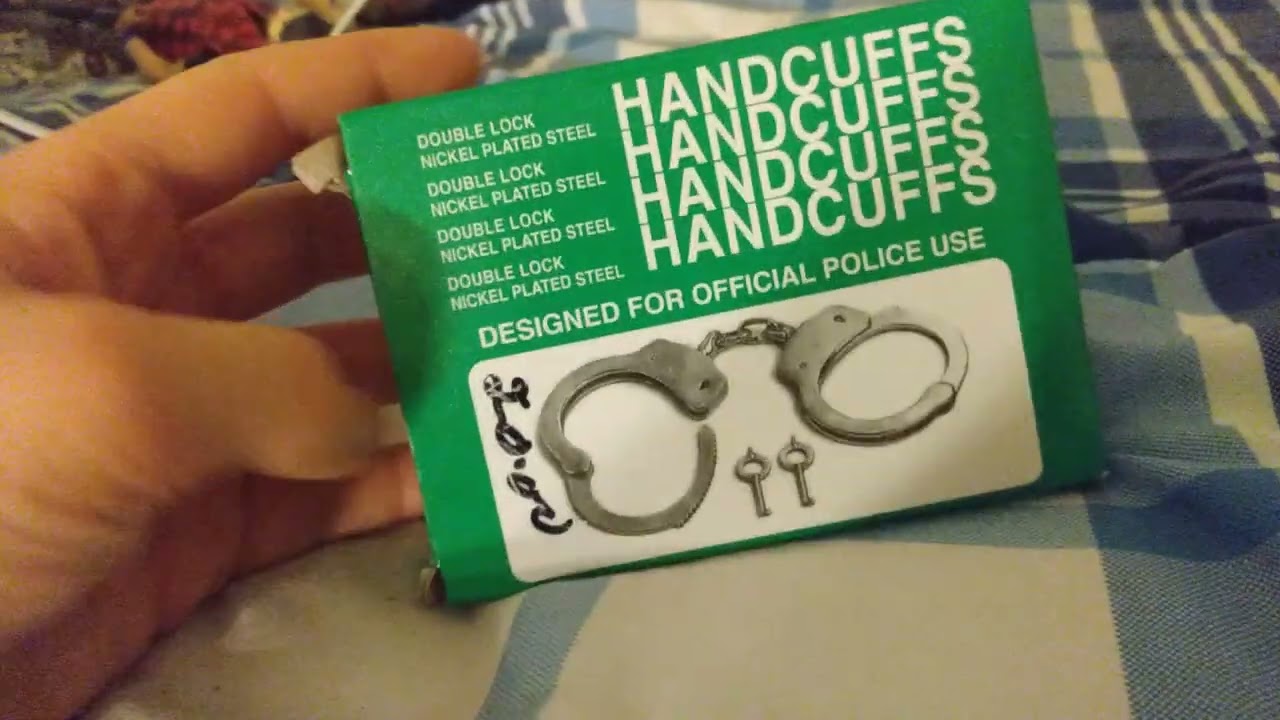new gray handcuffs