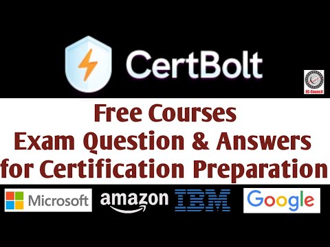 CertBolt Free Certification Exam Questions and Answers | CertBolt Free Courses