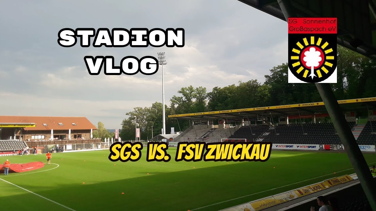 Stadion Vlog/ Sonnenhof Großaspach vs. FSV Zwickau