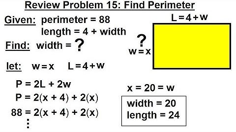 Geometry - Ch. 1: Basic Concepts (49 of 49)  Review Problem 15: Perimeter