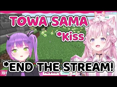 Towa runs from Koyori after she gives her a kiss
