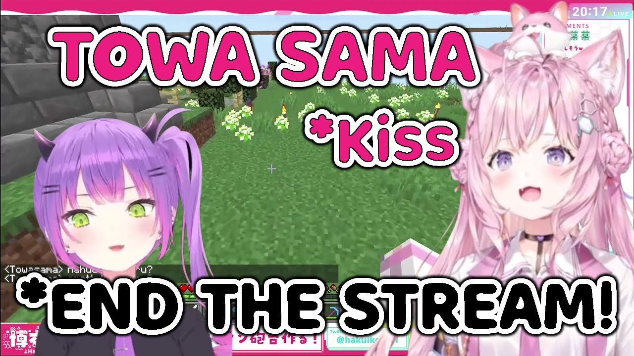 Towa runs from Koyori after she gives her a kiss