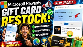 Microsoft Rewards Gift Card Come Back | How To Redeem Microsoft Rewards | Bing New Update Today | 
