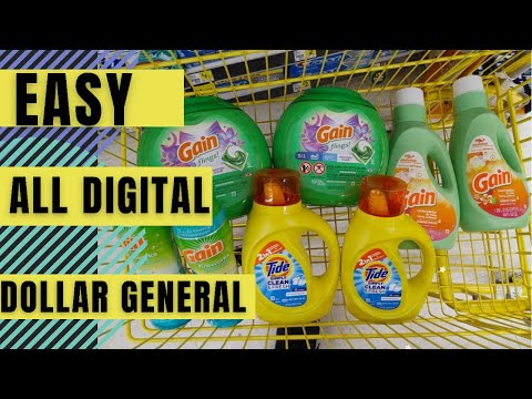 DOLLAR GENERAL COUPONING $5/$25 GAIN DEAL | ALL DIGITAL COUPONS