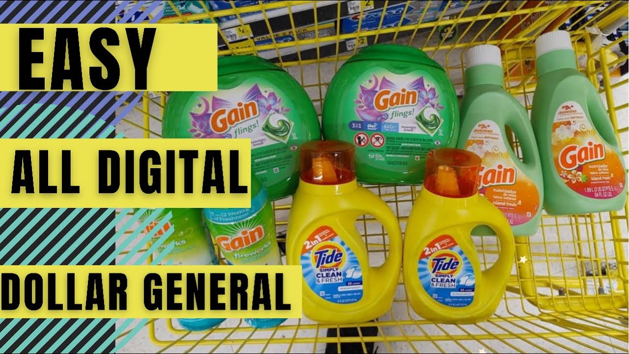 DOLLAR GENERAL COUPONING 5/25 GAIN DEAL ALL DIGITAL COUPONS YouTube