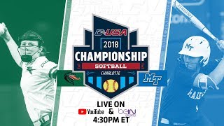 2018 C-USA Softball Championship - Game 6 - UAB vs. Middle Tennessee