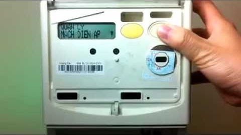 10 Hướng dẫn sử dụng công tơ điện tử Elster A1700