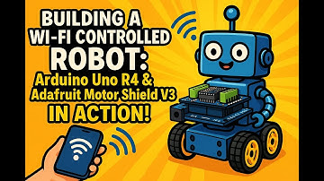 Building a Wi-Fi Controlled Robot: Arduino Uno R4 & Adafruit Motor Shield V3 in Action!