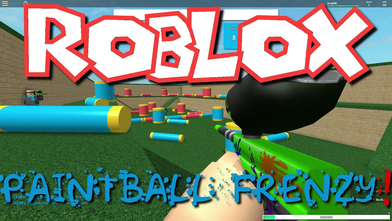 Greg And Nick Play Roblox Paintball Frenzy Youtube - roblox greg game