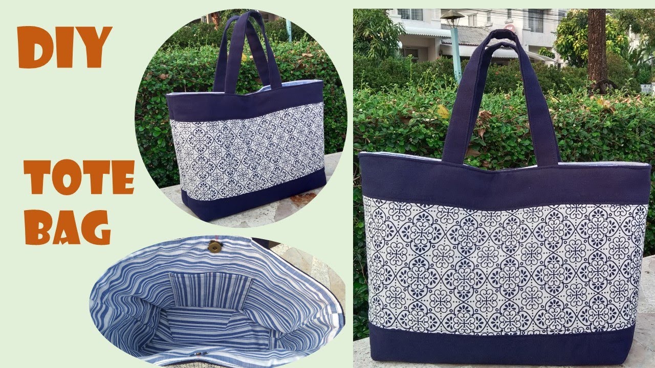 New! Diy Tote Bag Hand Carry Bag Shopping Bag Sewing Tutorial At Home