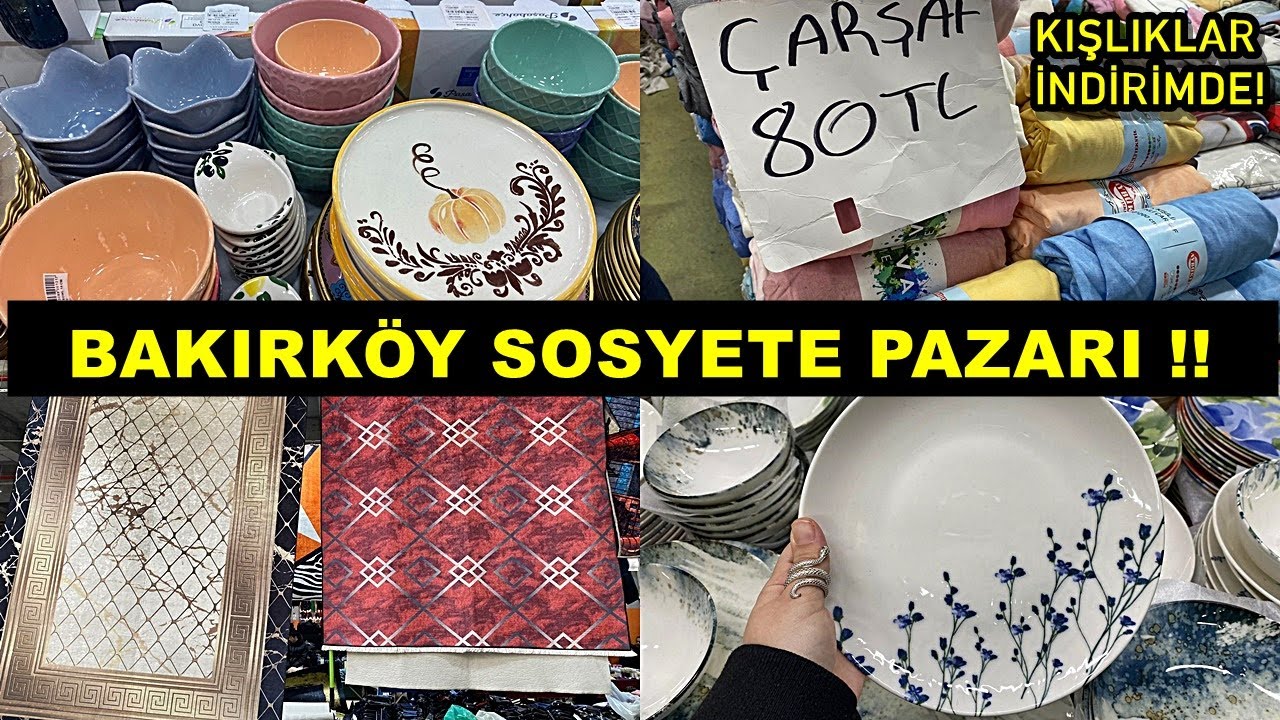 Istanbul Bakırköy Saturday Bazaar in Istanbul Turkiye /shopping vlog