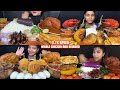 ASMR: Eating Whole Chicken and Beingan Bharta Eating Challenge 😍😋 chicken liver curry Mukbang