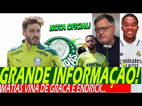 matias vina por jorge! é pra comemorar muito esse acerto | endrick próximo do real madrid |novidades