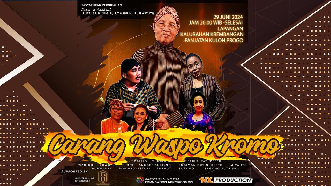 LIVE KETHOPRAK RRI YOGYAKARTA MALAM INI | KREMBANGAN PANJATAN KULON PROGO