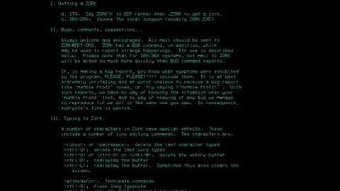 PDP-10 Zork, January 1978