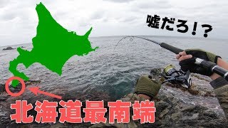 【北海道釣り旅】道内最南端の磯で釣りしたらまさかの生物が釣れたｗｗｗ【白神岬】#26