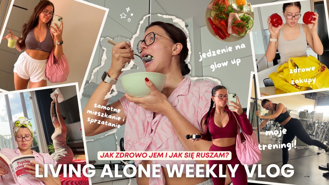 MIESZKANIE SAMEJ VS JEDZENIE I TRENINGI ✨ szybkie i zdrowe przepisy, moje treningi, mieszkanie