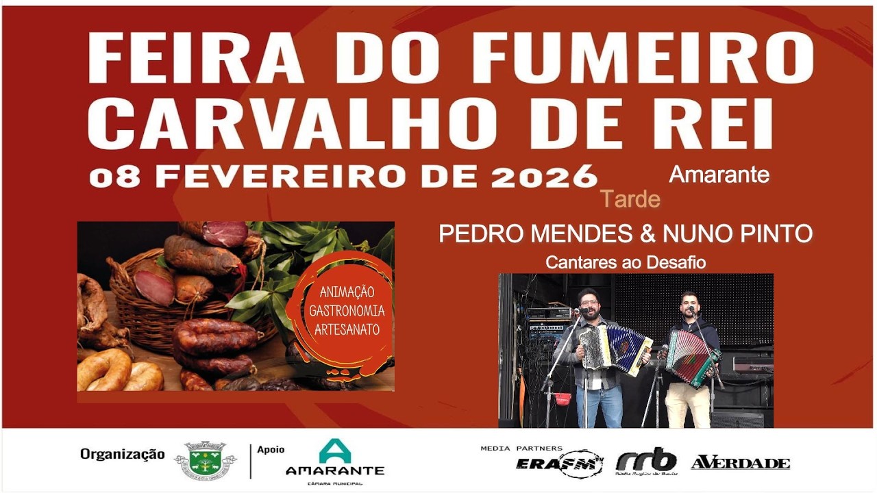 PEDRO MENDES & NUNO PINTO-Cantares ao Desafio-TARDE-FEIRA do FUMEIRO-CARV.de REI-Amarante-8-Fev-2026