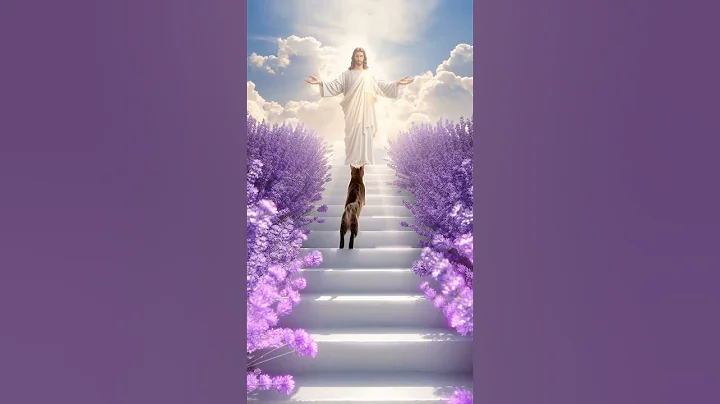 Watch the video about A loving embrace between a Bengal cat and Jesus🙏 #Bengal Cat#Jesus#A Moment Of Love#Lavender
