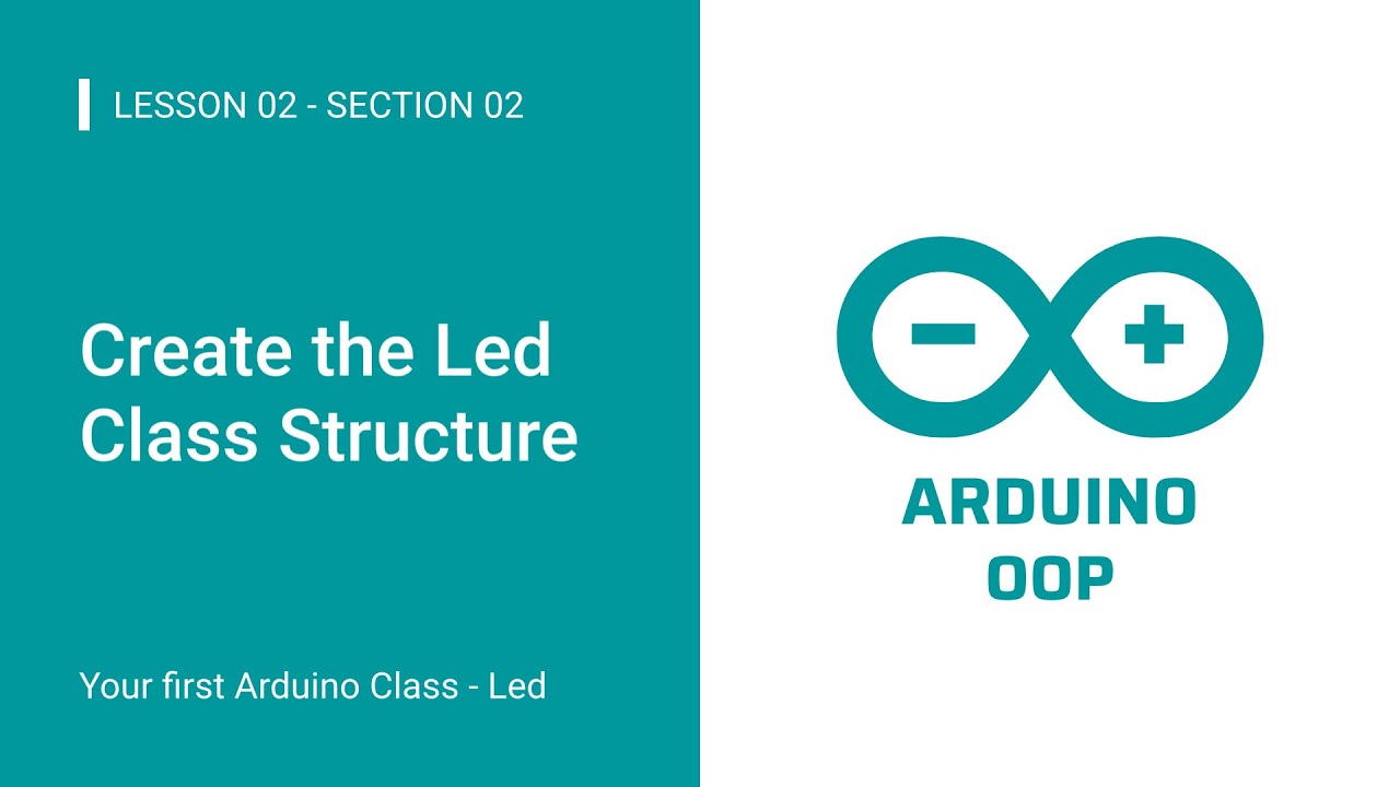 Arduino OOP: 02.Your first Arduino Class - Led: 02.Create the Led Class Structure