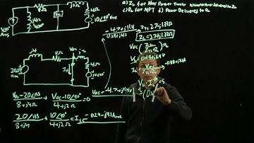 Circuits 1 - AC Maximum Power Transfer - Example