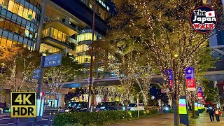 Osaka Christmas Lights 2025  Umeda Illumination Night Walk  Walking Tour  4k Hdr