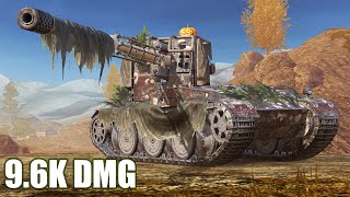Grille 15 - 9.6K DMG 4 KILLS ● WoT Blitz screenshot 2