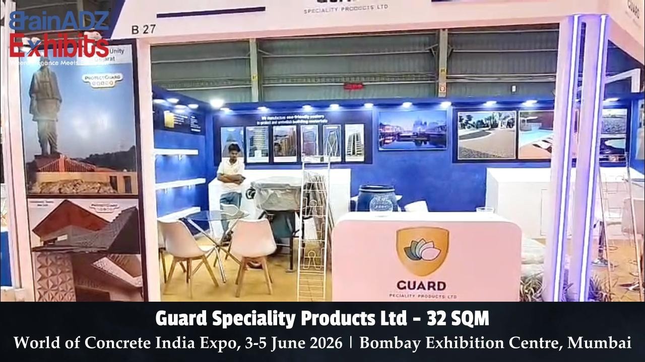 Guard Speciality Products Ltd 32 SQM Stall | World of Concrete India Expo 2026
