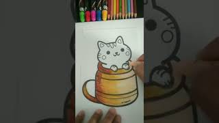 Cute Little Kitten Coloring Pages, Color with Me