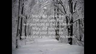 Mary Did You Know (Piano Accompaniment track) (A minor) Mark Lowry Buddy Greene