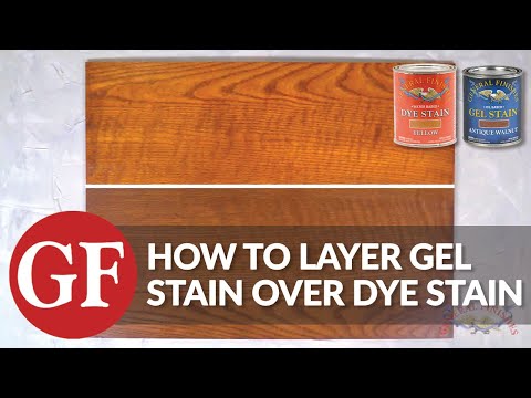 How to Layer Gel Stain Over Dye Stain | General Finishes